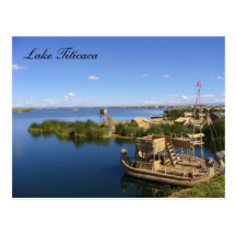 titicaca boats postcards