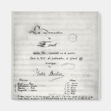 Title page of 'La Damnation de Faust' Fridge Magnets