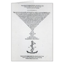 Title page of the Adages of Erasmus Card