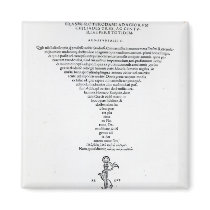 Title page of the Adages of Erasmus Fridge Magnet