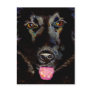 Titled:  Dog - beautiful black lab labrador art Post Card