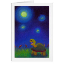 Titled:  Full moon A Capella - singing turtle ART