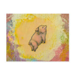 Titled:  (In Motion) Action - flying pot belly pig