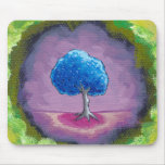 Titled:  In My World - A special place pretty tree Mouse Mat