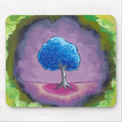 Titled:  In My World - A special place pretty tree Mouse Pad by SimpleTerms