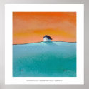 Titled:  Little House on the Hill - art landscape posters