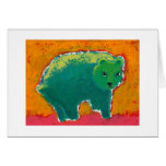 Titled:  My Friend is a Bear - fun angry art Cards