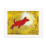 Titled:  Red Dog - fun playful art Postcard
