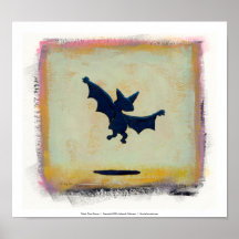 Titled:  Ritual Dance  ~  Symbolic bat Poster