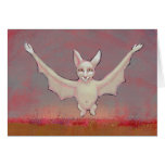 Titled:  Shaman - Unique albino bat cards
