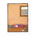 Titled: Sick Puppy - adorable art cold flu health Postcards
