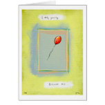 Titled:  Spirituality - Fun balloon painting Greeting Card