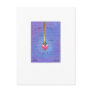 Titled:  Tiny Art #418 - Heart little girl memory Postcard