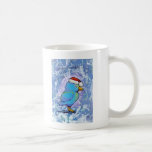 Titled:  Tiny Art #598 - Angry Santa Bird ART Mug
