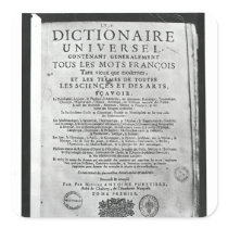 Titlepage   'Dictionnaire Universel' by Square Stickers