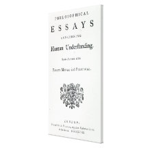 Titlepage of 'Philosophical Essays Stretched Canvas Prints
