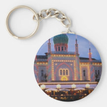 Tivoli Gardens in Copenhagen, Denmark Keychains