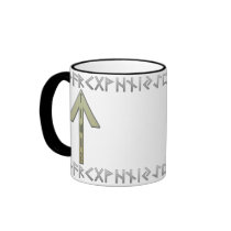 Tiwaz Rune gold Mugs