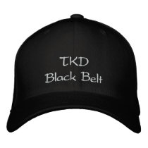 TKD Black Belt Embroidered Hats