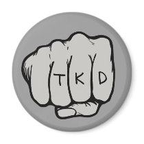 TKD Fist Round Magnet