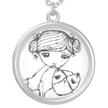 TKZE tiny owl necklace