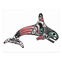 Tlingit Killer Whale & Eagle Postcards