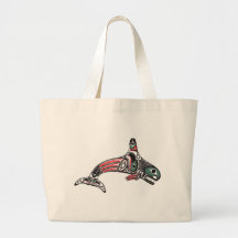Tlingit Killer Whale & Eagle Tote Bag