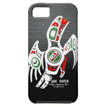Tlingit Raven Design iPhone 5 Covers
