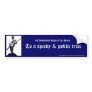 To a speedy & public trial bumper stickers