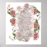 To A Wild Rose Poem posters