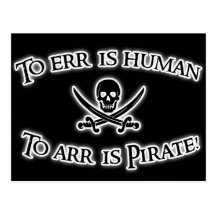 To Arr is Pirate! Postcard