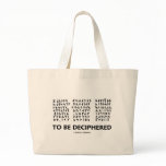 To Be Deciphered (Jules Verne Runic Cryptogram) bags