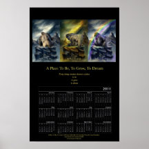 To Be, To Grow, To Dream 2011 Art Calendar Poster