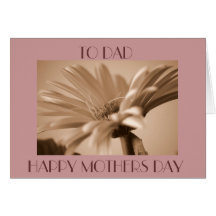 TO DAD HAPPY MOTHERS DAY CARDS