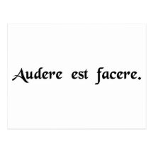 To dare is to do. postcards