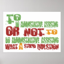 To Do Administrative Assisting Posters