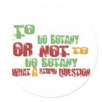 To Do Botany Stickers