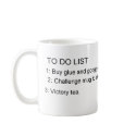TO DO LIST, 1: Buy glue and googly eyes., 2: Ch... mugs