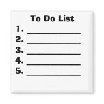 To Do List magnets