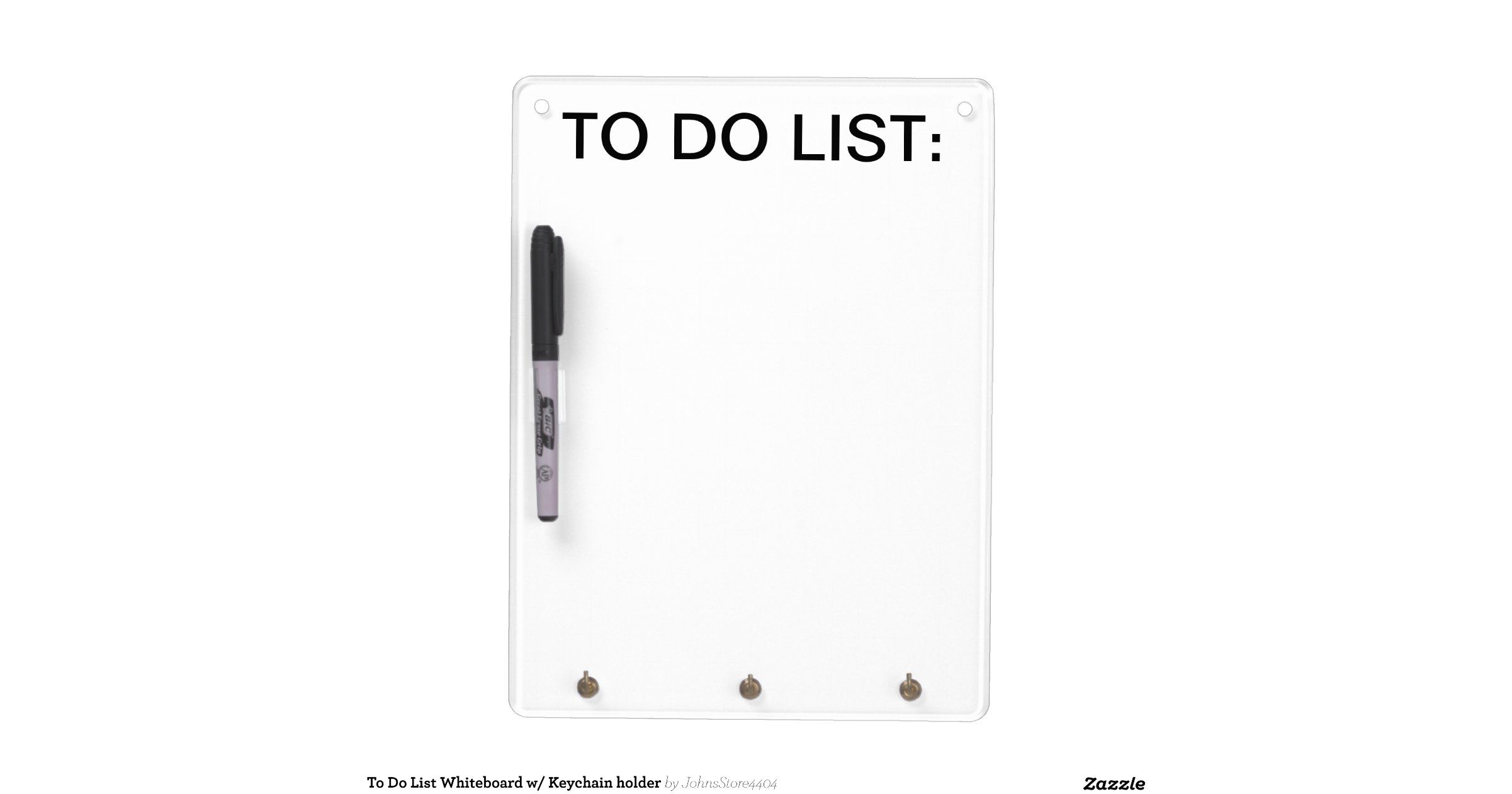To Do List Whiteboard w/ Keychain holder Dry Erase Whiteboards Zazzle