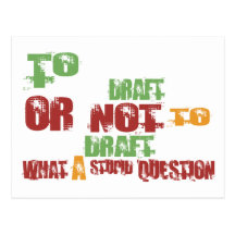 To Draught Postcard
