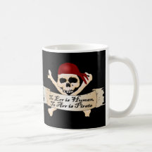 To Err is Human, To Arr is Pirate Mugs
