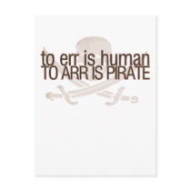 To err is human, to arr is pirate