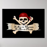 To Err is Human, To Arr is Pirate Posters