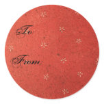 To: From: Christmas Lable stickers
