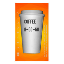 To Go Cup A-Go-Go Renset Business Cards