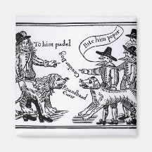 To Him Pudel, Bite Him Peper' Refrigerator Magnets