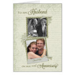 To Husband on __th Anniversary - Custom Then & Now Cards