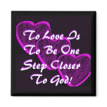 To Love Square Magnet
