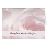 To my bride on our wedding day cards